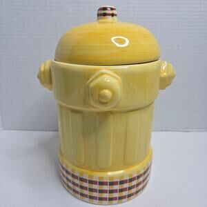 Vintage MSRF Inc Design Studio 1980's Fire Hydrant Cookie Jar Dog Treat Jar